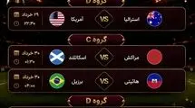 برنامه مسابقات روز نهم دور گروهی جام جهانی ۲۰۲۶
