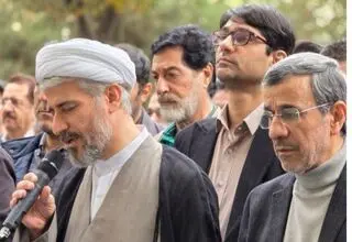 تشییع پیکر خواهر محمود احمدی نژاد 
