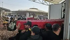 ورود پیکر مطهر شهدای حمله آمریکایی-سعودی به کشور + عکس 