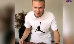 هالند مثل خرس غذا می‌خورد!