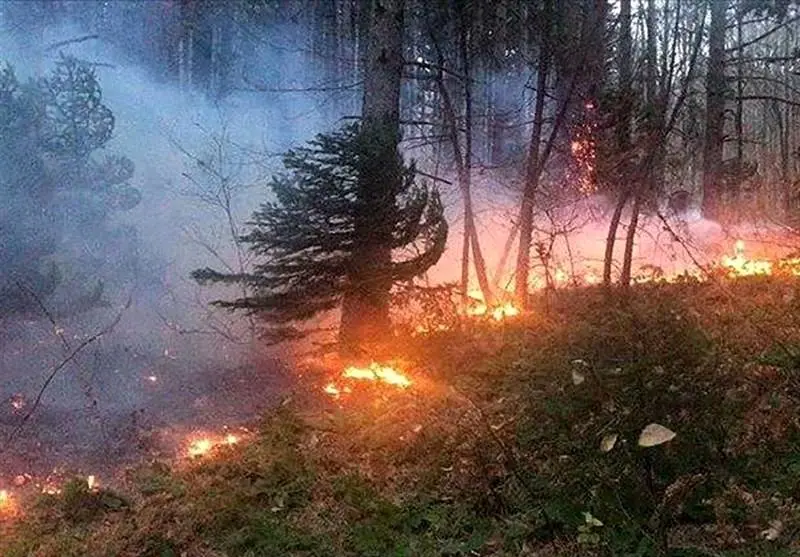 اعزام یک فروند بالگرد برای مهار آتشسوزی جنگلهای فارس