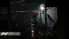 تصاویر اولیه از آتش‌سوزی خیابان لاله‌زار تهران