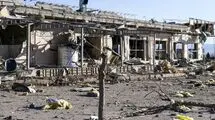 آثار حمله هوایی به مجتمع بین راهی در زنجان