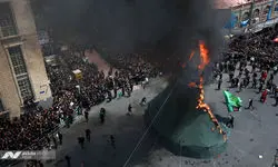 خیمه سوزان ظهر عاشورا - چهارراه گلوبندک