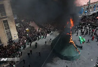 خیمه سوزان ظهر عاشورا - چهارراه گلوبندک