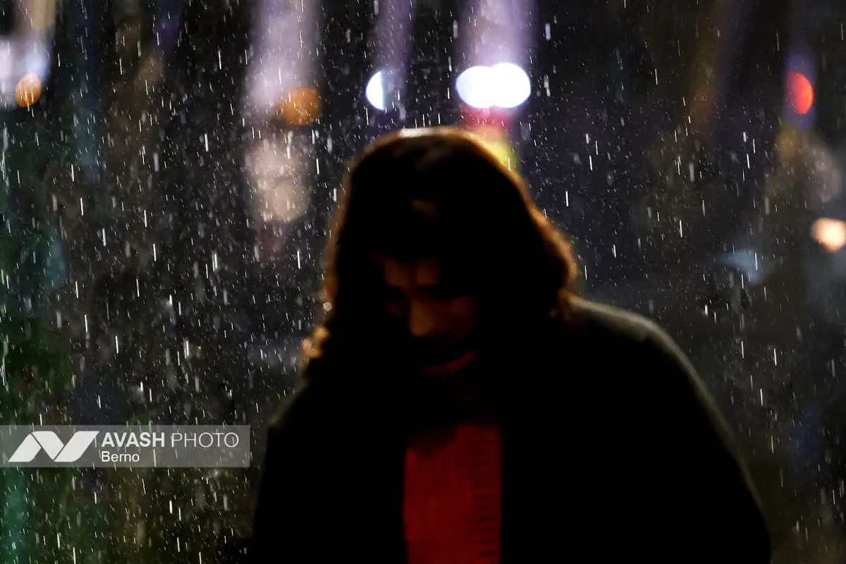 بارش باران پاییزی در تهران