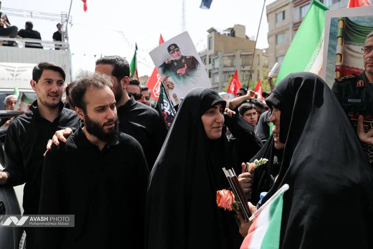 مراسم تشییع پیکر مطهر تعدادی از سرداران و فرماندهان، دانشمندان هسته‌ای