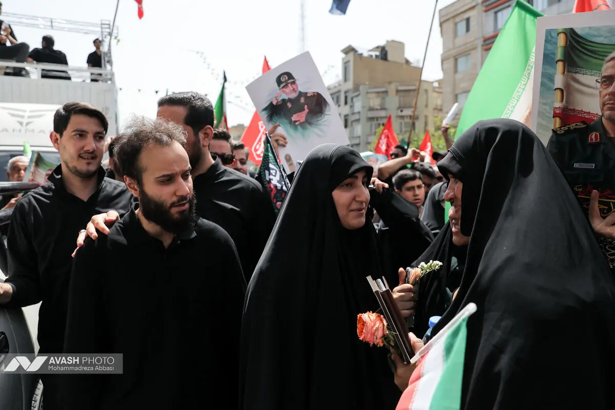 مراسم تشییع پیکر مطهر تعدادی از سرداران و فرماندهان، دانشمندان هسته‌ای