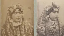 عکس/ پرتره خاص و دیدنی خواهران دوقلو قاجاری با مدل عجیب ابرو 
