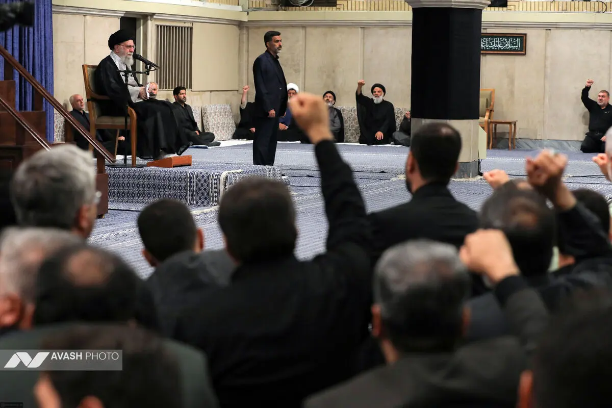 عزاداری شهادت امام رضا (ع) با حضور رهبر انقلاب