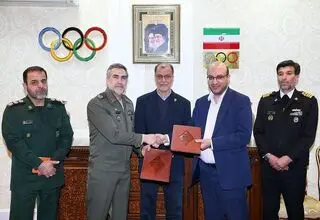کمیته ملی المپیک و نیروهای مسلح تفاهمنامه همکاری امضا کردند
