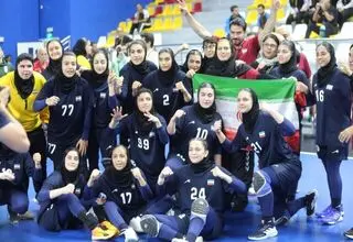 قهرمانی بدون شکست دختران هندبال ایران در بازیهای آسیایی بحرین