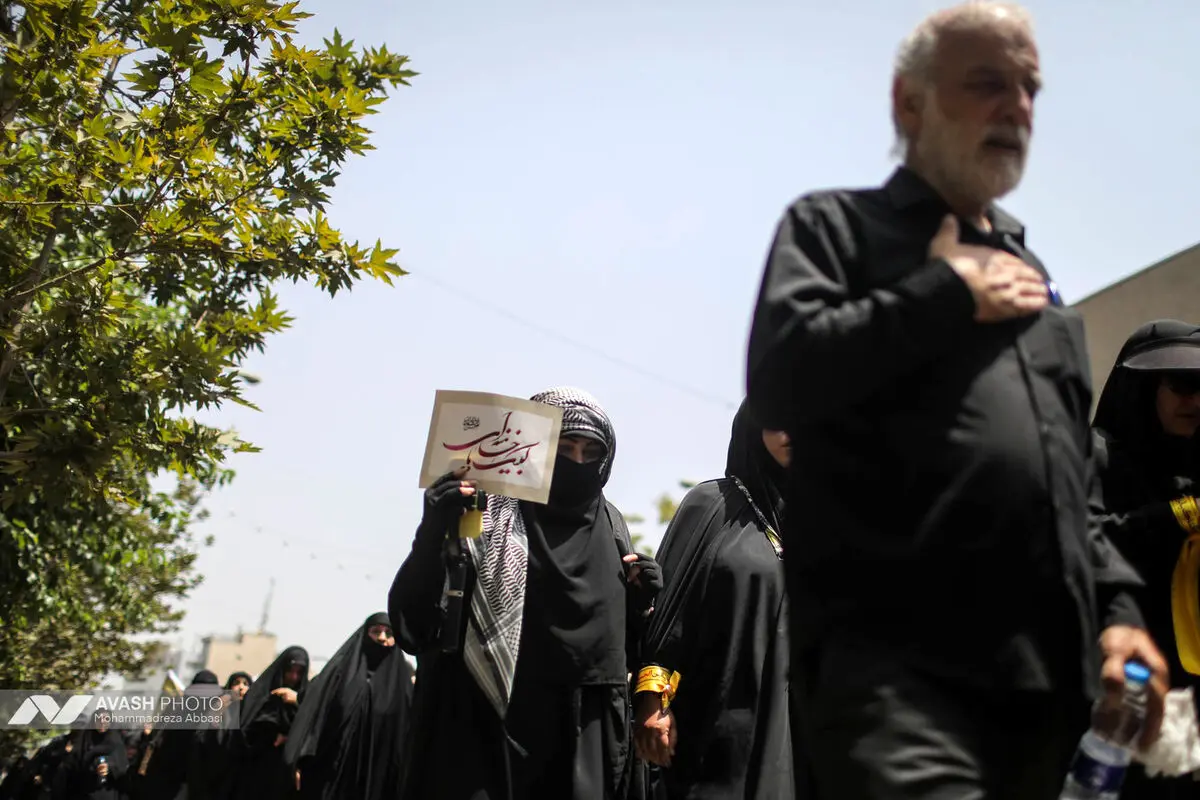 دسته عزاداری مردمی دانشجویی ظهر تاسوعا در تهران