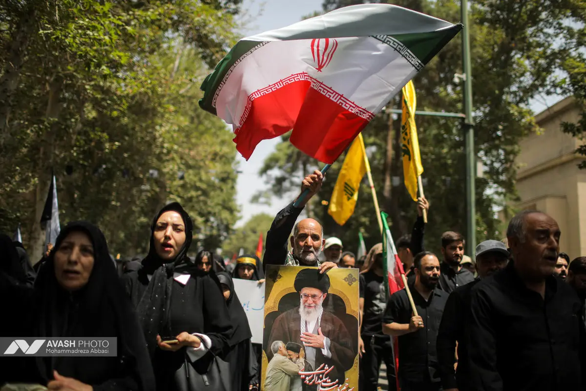 دسته عزاداری مردمی دانشجویی ظهر تاسوعا در تهران