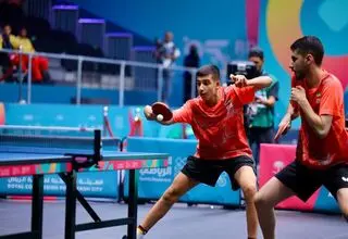 تیم پینگ پنگ مردان ایران نقره کسب کرد