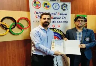 حضور مربی خارگی در رأس تیم ملی نوجوانان کاراته ایران