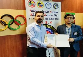 حضور مربی خارگی در رأس تیم ملی نوجوانان کاراته ایران
