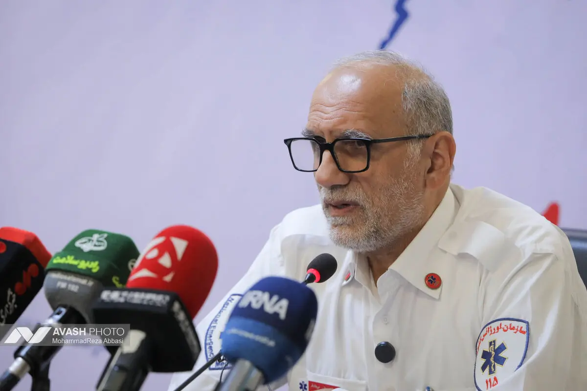 نشست خبری رئیس سازمان اورژانس کشور