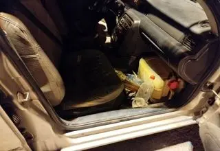 توقیف سمند حامل قاچاق در محور کرمان- ماهان