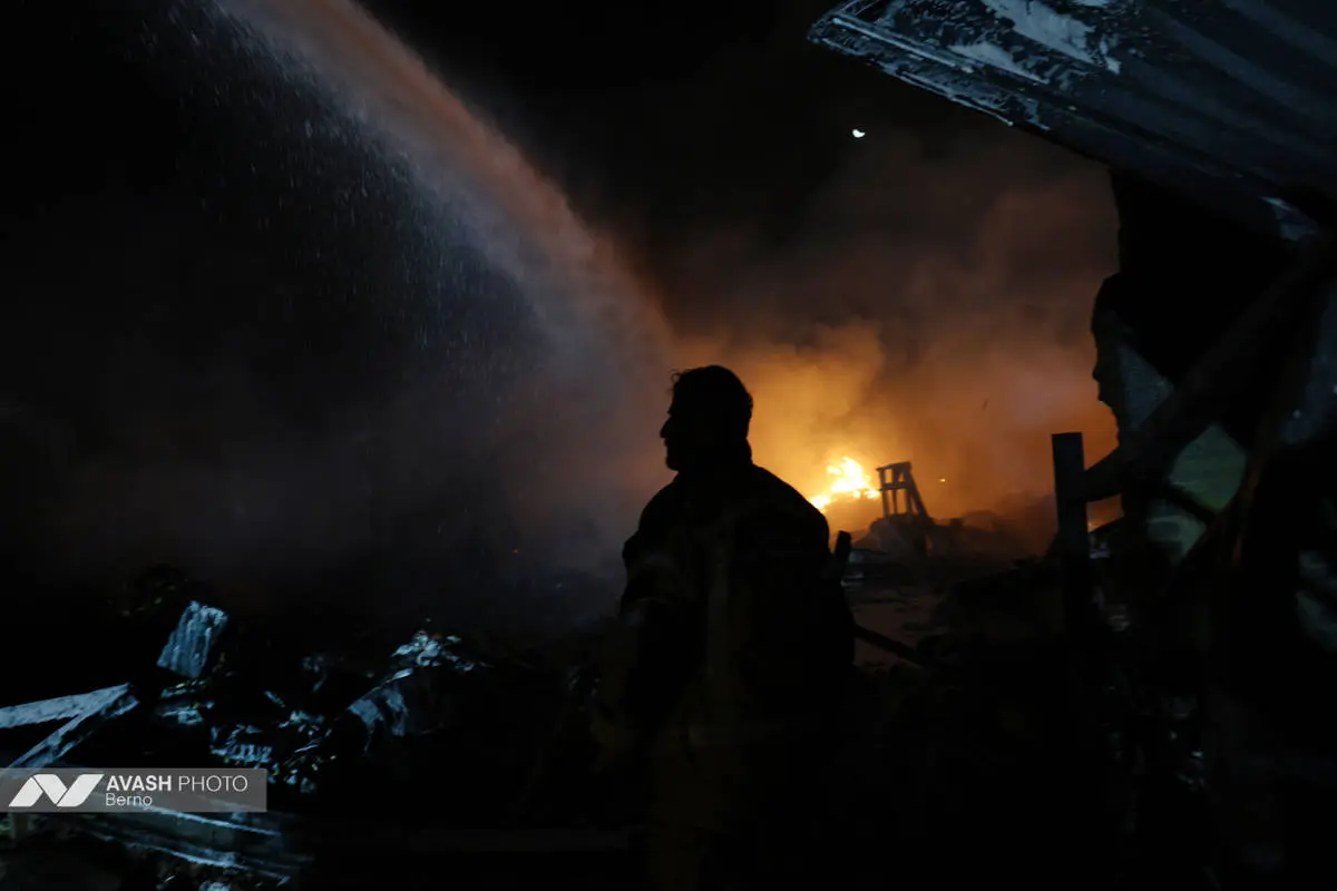 تصاویر پرتنش از آتش سوزی مهیب امروز در مسعودیه