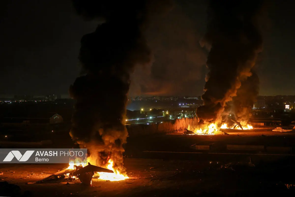 حمله موشکی آمریکایی - صهیونیستی به مناطقی از غرب تهران