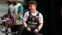 طلا و رکوردشکنی پاراوزنه بردار ایران در پاراآسیایی جوانان