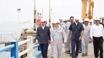 بازدید معاون وزیر نفت از خسارت‌های وارده به پالایشگاه لاوان 