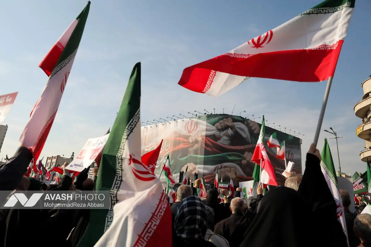 راهپیمایی محکومیت اقدامات تروریستی آمریکا و رژیم صهیونیستی علیه ملت ایران - تهران