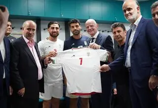 تشکر اینفانتینو از فدراسیون فوتبال ایران برای همکاری