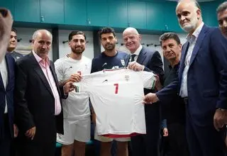 تشکر اینفانتینو از فدراسیون فوتبال ایران برای همکاری