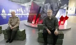 حضور لاریجانی در نمایشگاه «در لباس سربازی»
