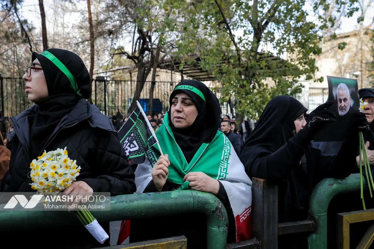 مراسم تشییع پیکر شهدای جنایات اخیر صهیونی - آمریکایی _۱