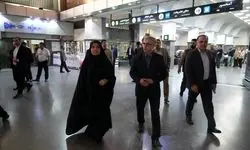 بازدید وزیر راه از ایستگاه راه‌آهن تهران در پی افزایش سفرهای ریلی