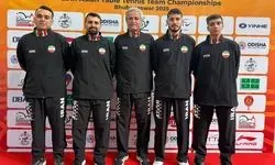 تیم ملی تنیس روی میز به جمع ۸ تیم برتر آسیا صعود کرد
