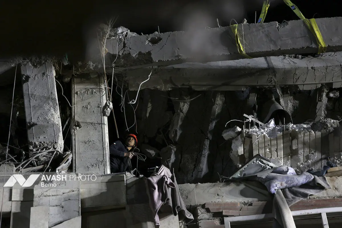 خسارات ناشی از تجاوز هوایی آمریکا و رژیم صهیونیستی تهران ـ۷ فروردین ۱۴۰۵