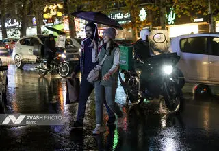 بارش باران صبحگاهی در تهران