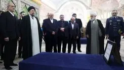 تجدید میثاق رئیس‌جمهور و اعضای دولت با آرمان‌های بنیانگذار کبیر جمهوری اسلامی ایران