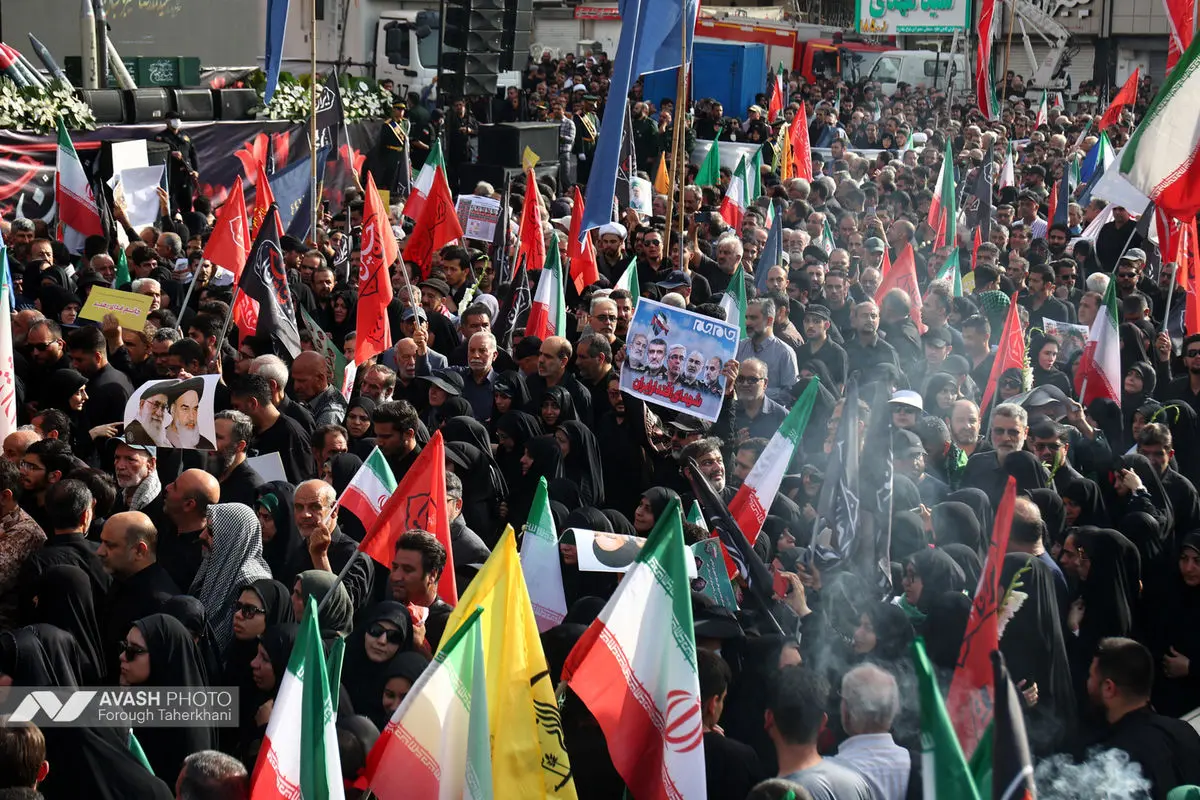 مراسم تشييع پيکر مطهر تعدادي از سرداران و فرماندهان، دانشمندان هسته‌اي