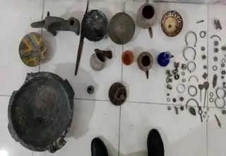 کشف ۲۷۲ قطعه اشیای تاریخی در نکا