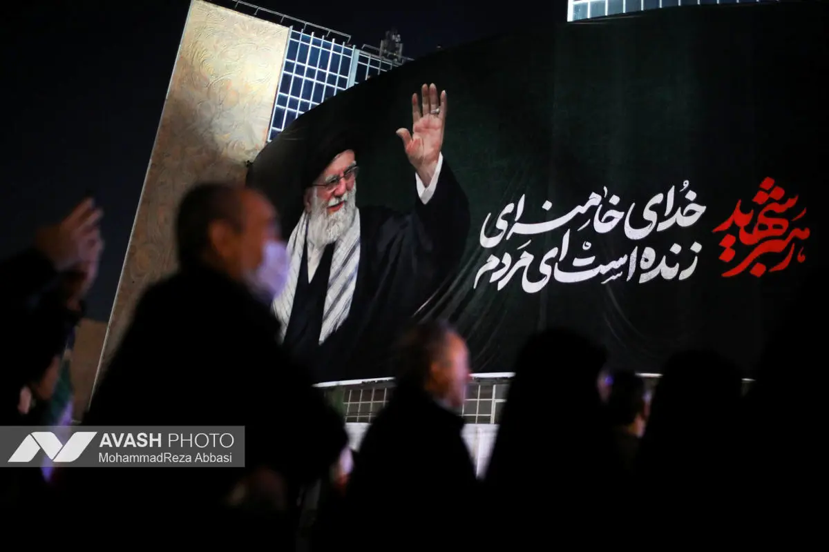 مراسم عزاداری در سوگ رهبر شهید انقلاب - تهران