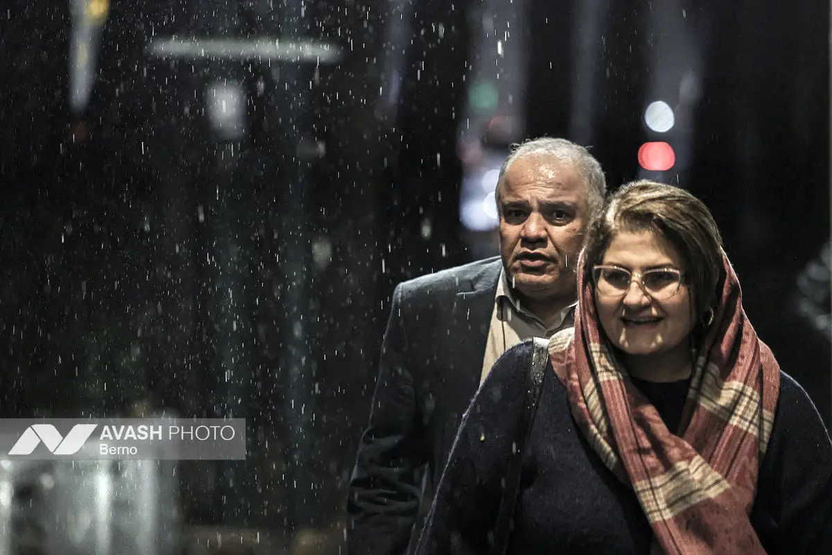 بارش باران پاییزی در تهران