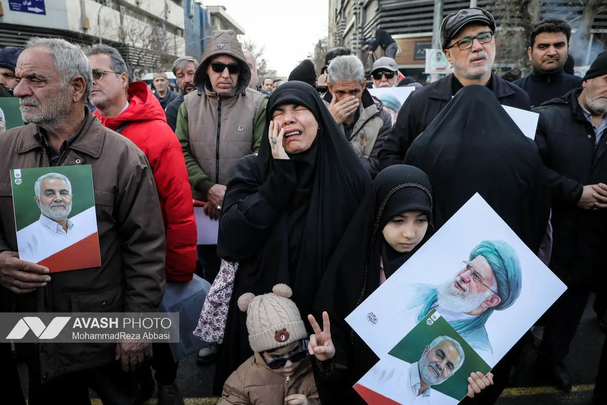 مراسم تشییع پیکر شهدای جنایات اخیر صهیونی - آمریکایی _۱