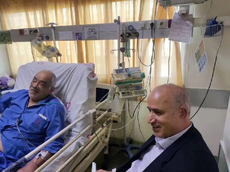 عیادت رئیس فدراسیون از پیشکسوت داوری