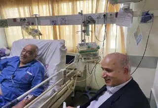 عیادت رئیس فدراسیون از پیشکسوت داوری