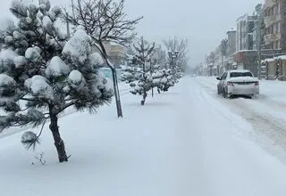 بارش ۱۲ سانتی‌متری برف بهاری در این منطقه
