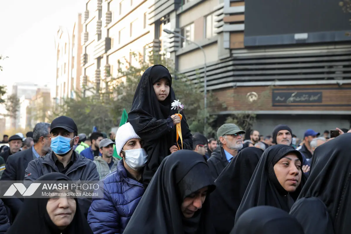 مراسم تشییع پیکرهای ۱۰۰ شهید گمنام - تهران