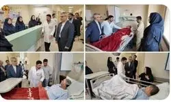 عیادت بقائی از تعدادی مجروحان حمله رژیم صهیونیستی