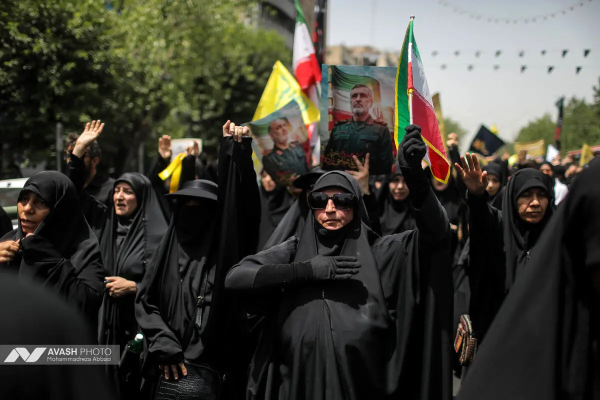 دسته عزاداری مردمی دانشجویی ظهر تاسوعا در تهران