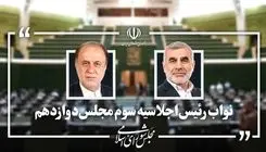 نیکزاد و حاجی بابایی به‌عنوان نواب رئیس مجلس باقی ماندند
