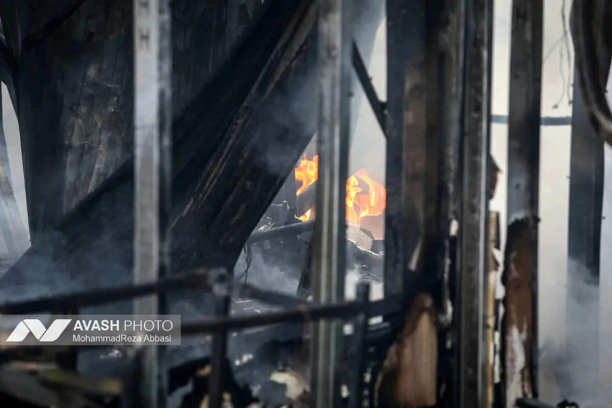 آتش‌سوزی بازار بزرگ جنت‌ - تهران